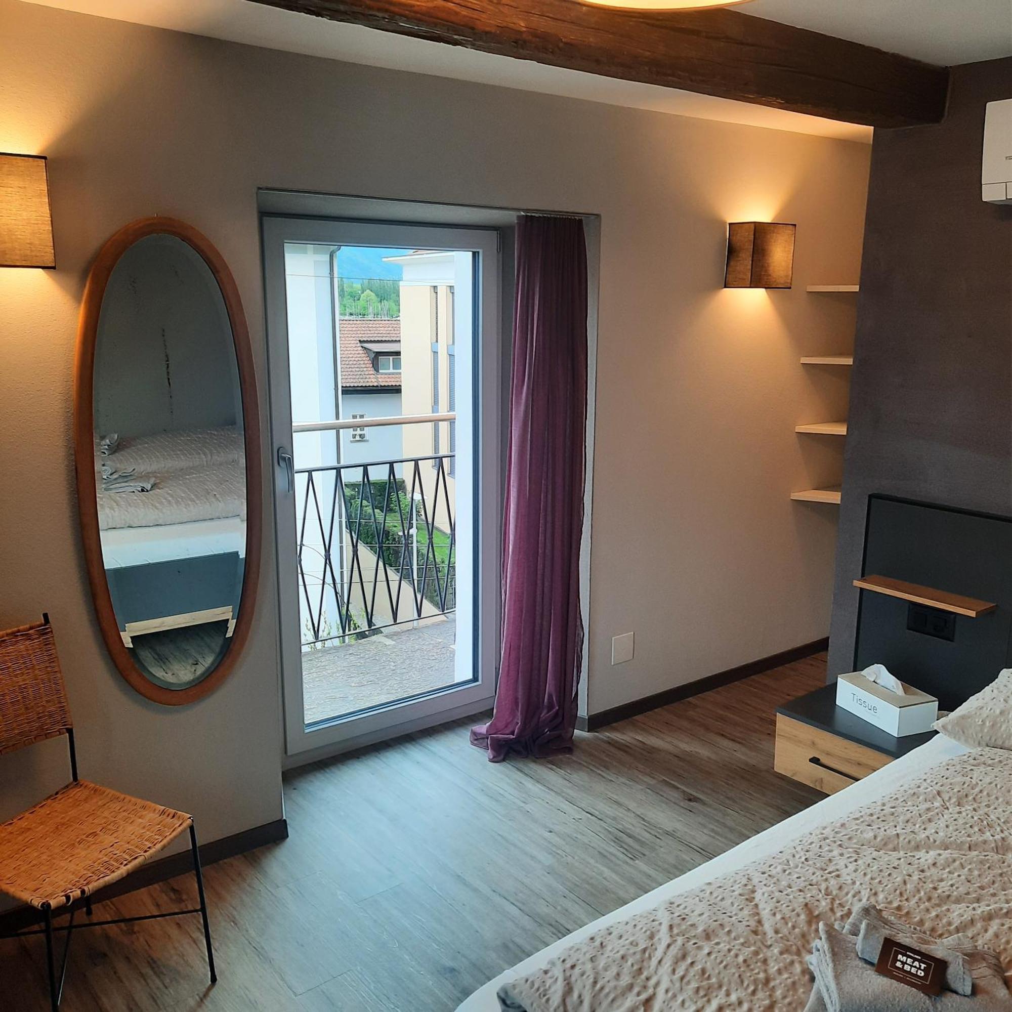 Bed and Breakfast Stalder Meat & Bed Muralto Esterno foto